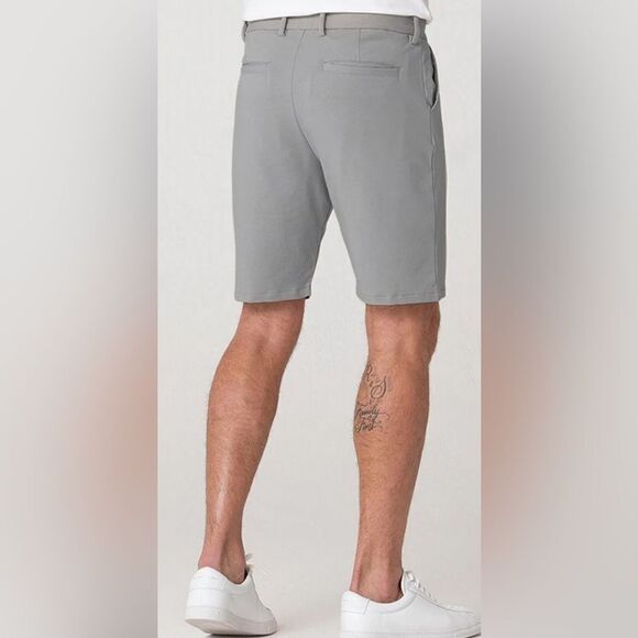 NWT SWET TAILOR Men’s 8” Gray Chino Short Regular Fit - Size 29 - Picture 2 of 11